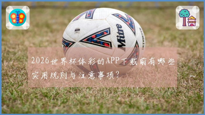 2026世界杯体彩的APP下载前有哪些实用规则与注意事项？